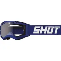 Shot Lunettes de motocross Shot Rocket Kid 2.0 pour enfants, bleu/blanc, taille unique