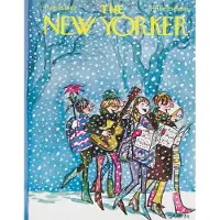 New York Puzzle Company Puzzle The New Yorker - Caroling - 100 à 149 pièces