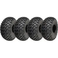 Parnells 22x11.00-8 Utility ATV Tyres Grass Mower 4ply Road Legal Wanda P334 (Set of 4)