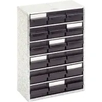 Raaco Magasin pour petites pièces l.306xp.150xH.417mm avec 18 tiroirs 918-02
