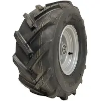 Parnells 16x6.50-8 Open centre, cleated, rotovator lug ind plant tyre on a 25mm ball bear