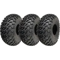 Parnells 22x11.00-8 Utility ATV Tyres Grass Mower 4ply Road Legal Wanda P334 (Set of 3)
