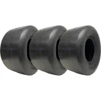 Parnells 18x9.50-8 Smooth Lawnmower Tyres 4-ply Tubeless P607 Pattern 425kgs (Set of 3)