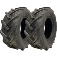 Parnells 16x6.50-8 Open Centre Tyres Cleated Lug Industrial Plant Wanda P328 (Lot de 2)