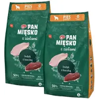 PAN MIĘSKO z ziołami Indyk z kaczką M 2x3 kg dla ras średnich