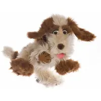 Living puppets Animal de jeu manuel Tillmann le chien, brun-blanc