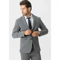 TeeShoppen Veste de costume ' The Original ' gris foncé