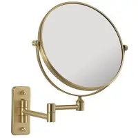 Gedy GAIA Miroir grossissant à deux côtés, or mat