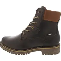 Camel active Bottines à lacets 'Carina' marron châtaigne / brun foncé