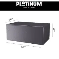 AeroCover Housse de Table de Jardin AeroCover Anthracite (300 x 110 x 70 cm)