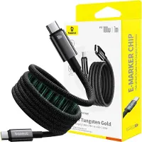 Baseus Tungsten Gold Magnetic Usb-C / Usb-C 100W Cable 1M - Noir