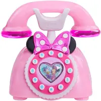 Disney Minnie Mouse Traditional Rotary Telephone Rose Enfants