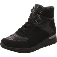 Waldlaufer Boots 'Stiefel Damen 626K82-300 001 Echtleder in schwarz' noir