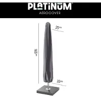AeroCover Housse de parasol de jardin 7982 Ø25-35x165 anthracite Homms