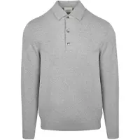 Profuomo Longsleeve Polo Luxury Basic Gris