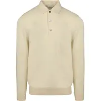 Profuomo Polo Manches Longues Blanc Cassé Beige Blanc cassé taille XXL