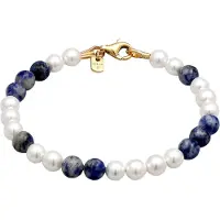 KUZZOI Bracelet bleu foncé / or / blanc