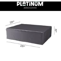 AeroCover Housse de Salon de Jardin Platinum AeroCover Anthracite (235 x 235 x 70 cm)