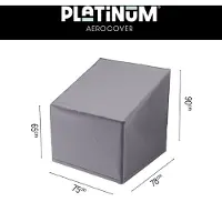 AeroCover Housse de Fauteuil de Jardin Platinum AeroCover Anthracite (75 x 78 x 65/90 cm)