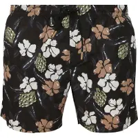 BOSS Short de Bain Fleuri Multicoloré Noir taille M