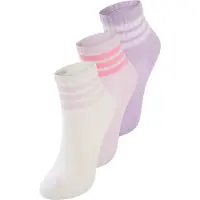 Adidas Chaussettes 'Kids 3-Stripes Cushioned Crew 3 Pair Pack' lilas / lavande / violet pastel / rose