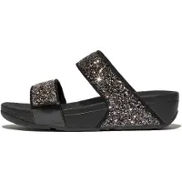 FitFlop Sandales Lulu multicolores à paillettes, noir, taille 42 (EU)