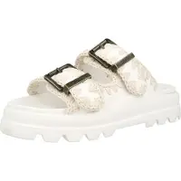 Mou pour femme. MU.SW661001N Sandales blanches à deux boucles (39), 1 à 3 cm, Casuel