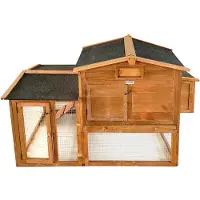 Lendo Online Poulailler Extérieur 151x69x92 cm Bois Marron