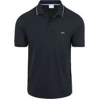 Sun68 Polo Petites Rayures Collar Marine Bleu Bleu foncé taille M