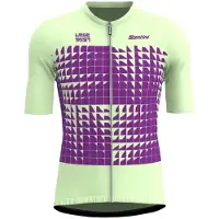 Santini Liege Bastogne Short Sleeve Jersey Violet XL Homme