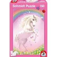 Schmidt Jeux Jeux Puzzle Licorne rose 150 pièces