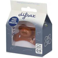 Difrax Tétine naturel en silicone 0-6 mois 1 pc(s) Tétine(S)