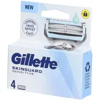 Gillette SKINGUARD SENSITIVE LAME - Lame de rechange à l'aloe vera pour rasoir mécanique. 4 pc(s)