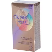 Durex Nude Extra Lube Préservatifs 10 pc(s) Préservatif(S)