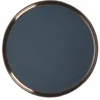 OEM Lot de 4 bols en grès gris à effet métallisé, gris foncé, grès