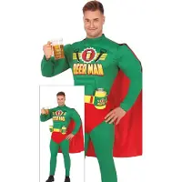 Guirca Beerman Hero Men Costume Vert L