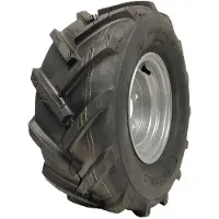 Parnells 16x6.50-8 Open centre, cleated, rotovator lug ind plant tyre on a 4 stud 100mm P