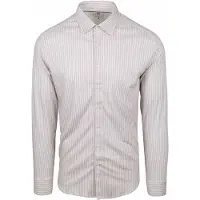 Desoto Chemise Kent Rayures Beige