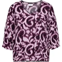 ONLY Chemisier 'CARTYLA' violet / lie de vin / noir / blanc