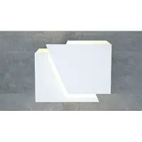 Emibig Applique murale FROST blanche 1xG9x8W en métal, dimensions : 13x17x17 cm, IP20,