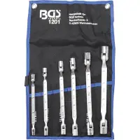 Bgs 1201 Jeu de clés mixtes à tête flexible, 6 pièces