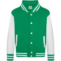Just Hoods Kids' Varsity Jacket