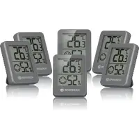 Bresser Climatrend Hygro Set Indicator Thermo Hygrometer 6 Units Gris