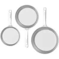 Berghoff Ensemble de Poêles DiNA Helix 3 Pièces, Poêle + casserole, Gris, Argent