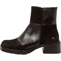 Art pour femme. 112851101003_001 Bottines en cuir 1285 Warsaw noir (41), 3 à 5 cm, Fermeture éclair, Casuel