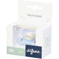Difrax Sucette Nouveau-né Natural Fit – Pour Prématurés et Bébés 0M+ – Bleu à rayures 1 pc(s) Sucette(S)