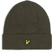 Lyle & Scott Bonnet Mix Laine Olive Vert Vert foncé