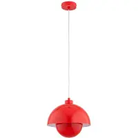 Alfa Suspension KUGER rouge et blanche, 1xE27x15W, métal, dimensions : 85x27x27 cm, IP20,