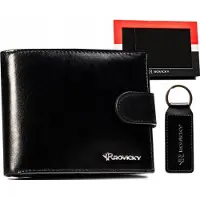 Rovicky Set peňaženky s kľúčenkou Jalataan čierna One size