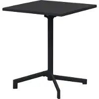 Ebuy24 Adam table de café de jardin 60x60 cm pliante noire.